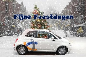 ELBHO auto bij de kerstboom